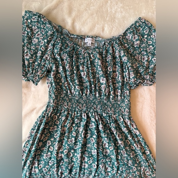 Luxology Teal Floral Dress - Picture 3 of 8